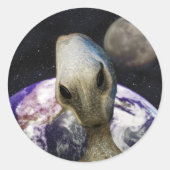 Alien Destination: Earth ラウンドシール (正面)