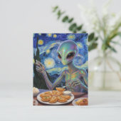 Alien Eating Perogies ポストカード (スタンド正面)