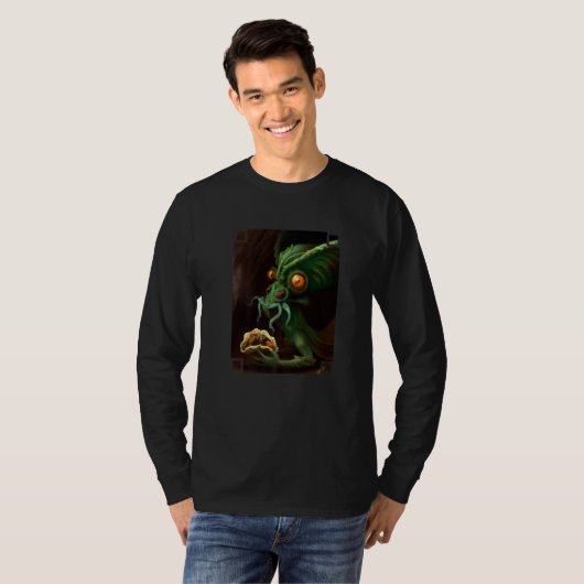 Alien Eating Tacos Extraterrestrial Taco  1 Tシャツ (正面フル)