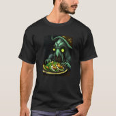 Alien Eating Tacos Extraterrestrial Taco Tシャツ (正面)