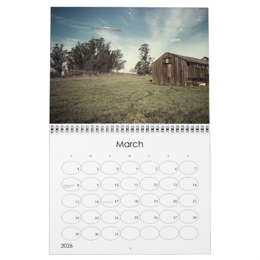 Alien Encounters 2022 Calendar カレンダー (3月 2026)