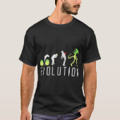 Alien Evolution Funny Sci-Fi Design Tシャツ (正面)