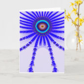 Alien Eye drops down for the Holidays カード (黄色い花)