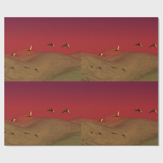 Alien Flight ラッピングペーパー (フラット)