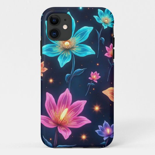 Alien Floral Galaxy iPhone/iPad Case Case-Mate iPhoneケース (裏面)