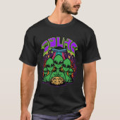 Alien  flying saucer alien ufo spaceship ar tシャツ (正面)