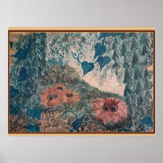 Alien Fuzz Balls Poster Print ポスター (正面)