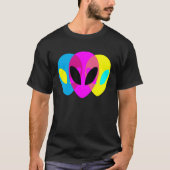 Alien Gray CMYK Tryptic Tシャツ (正面)