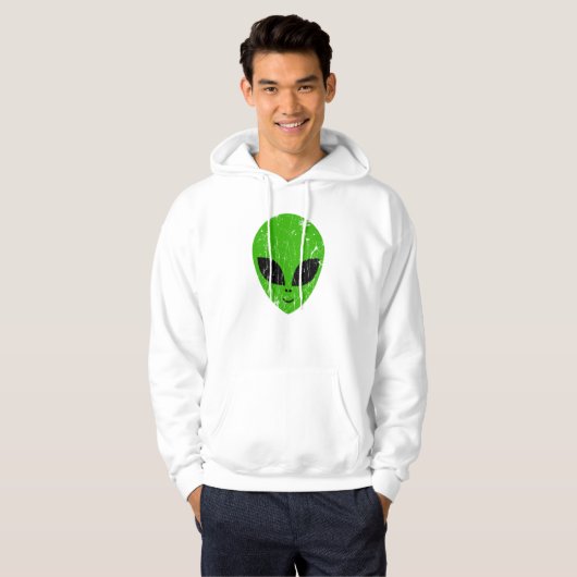 alien green head ufo science fiction extraterrestr パーカ (正面フル)
