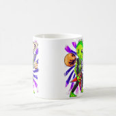 Alien Guitarist Playing Electric Guitar Ufo Rock M コーヒーマグカップ (中央)