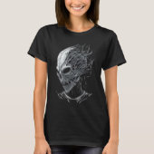 Alien Head Extraterrestrial UFO Glitch Alien Face Tシャツ (正面)
