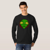 Alien Head I Colourful Alien Rave I UFO I Alien Tシャツ (正面フル)