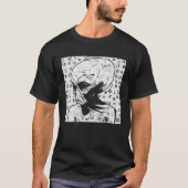 Alien Head I Space I Outer Space I Alien Tシャツ (正面)