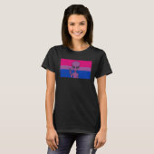 Alien Head UFO Peace Sign Gaylien Bisexual Pride F Tシャツ (正面フル)