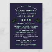 Alien Heads 40th Birthday Party 招待状 (裏面)