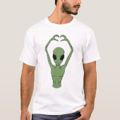 Alien Heart Pose Tシャツ (正面)
