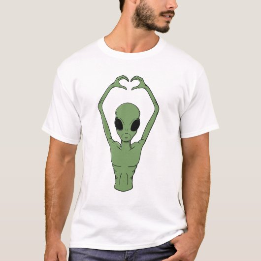 Alien Heart Pose Tシャツ (正面)