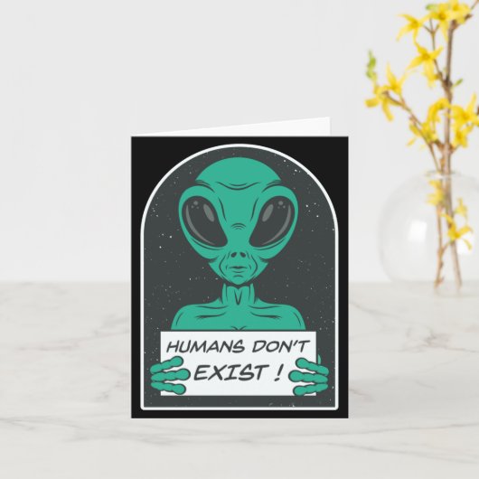 Alien Humans Dont Exist  カード (黄色い花)
