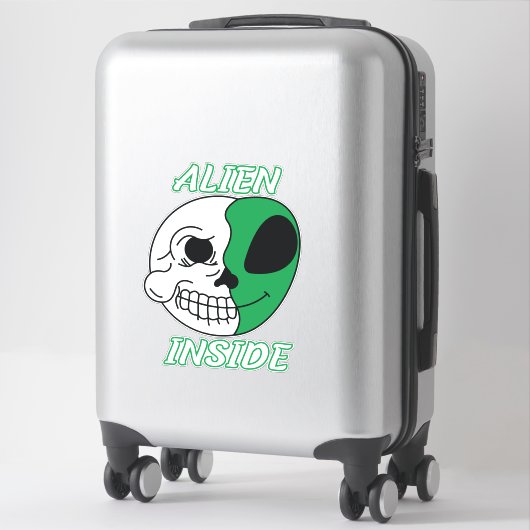 Alien Inside シール (スーツケース)
