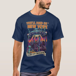 Alien Invasion New York City Unisex Shirt Tシャツ