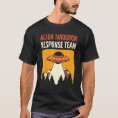 Alien Invasion Response Team Aliens UFO Tシャツ (正面)