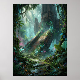Alien Jungle Ruins Landing Site ポスター