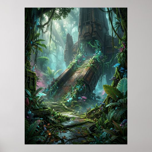 Alien Jungle Ruins Landing Site ポスター (正面)