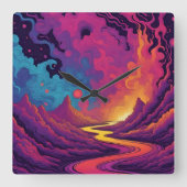 Alien Lands スクエア壁時計 (正面)