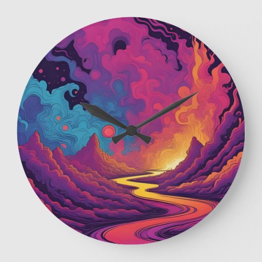 Alien Lands ラージ壁時計 (正面)