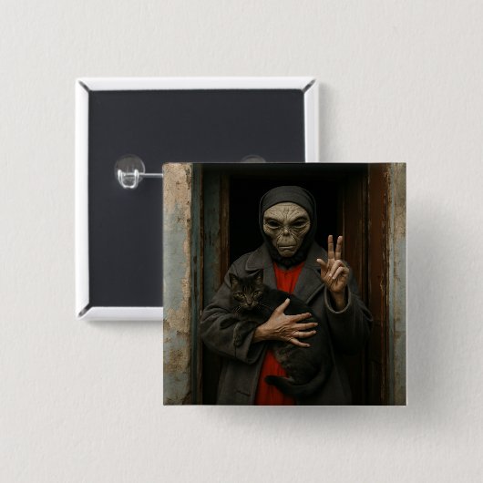 Alien Love 缶バッジ (正面&裏面)