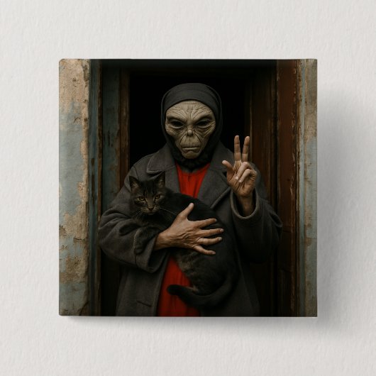 Alien Love 缶バッジ (正面)