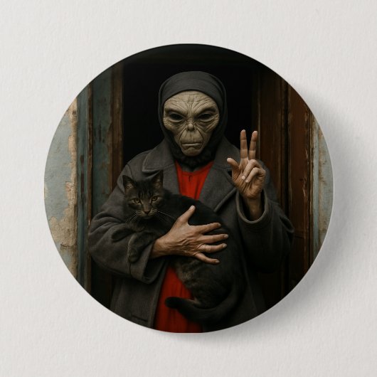 Alien Love 缶バッジ (正面)