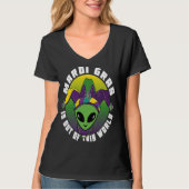 Alien Mardi Gras Is Out of This World Tシャツ (正面)