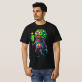 Alien Monster Creatie met Elektrisch Testbuis Tシャツ (正面フル)