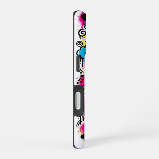 Alien Monster Graffiti Pattern iPhone 16 case 16ケース (右側面)