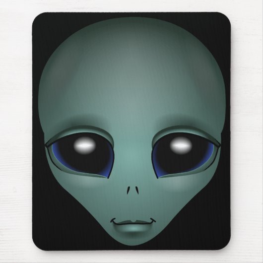 Alien Mouse Pad Cute Alien Mousepads Customize マウスパッド (正面)