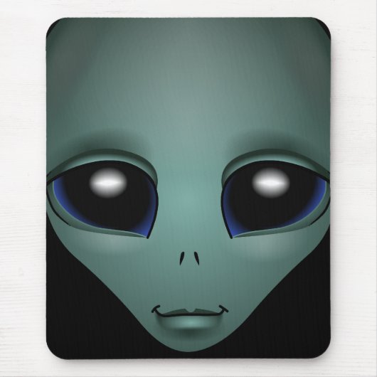 Alien Mouse Pad Cute Alien Mousepads Customize マウスパッド (正面)