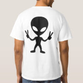 alien peace tシャツ (裏面)