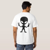 alien peace tシャツ (裏面フル)