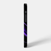 ALIEN PEARL モノグラム 紫 グリーン 抽象的 iPhoneケース (左側面)