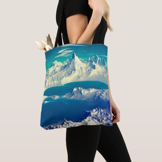 Alien Planet - 3D ed Computer Artwork. Rocks and s トートバッグ (クローズアップ)