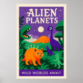 Alien Planets: Wild Worlds Await ポスター (正面)