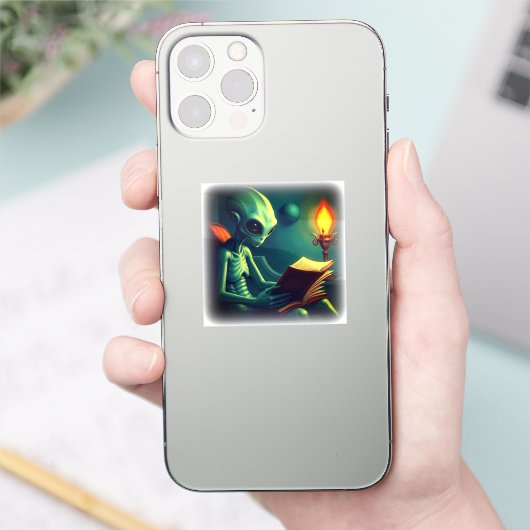 ALIEN READING シール (スマートフォン)