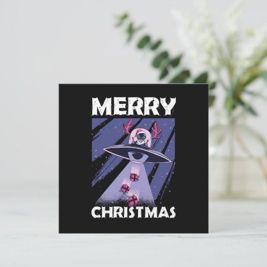Alien Santa Merry Christmas Gift 招待状 (スタンド正面)