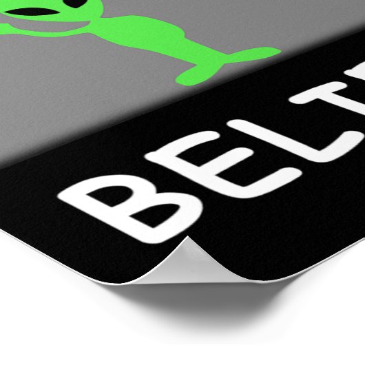 Alien Shirt - I Believe New Cool Ufo ポスター (角)