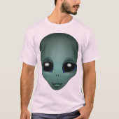 Alien Shirt Men's Alien Art Shirt Cute ET Top Tシャツ (正面)