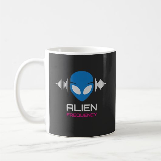 Alien Signal Cosmic Frequency コーヒーマグカップ (左)