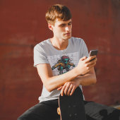 Alien Skater Streetwear Skateboard Graphic Tee Tシャツ