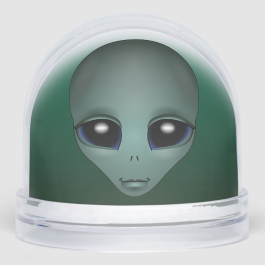 Alien Snow Globes Custom Cute Alien Snow Globes (正面)