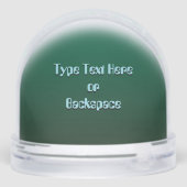 Alien Snow Globes Custom Cute Alien Snow Globes (裏面)